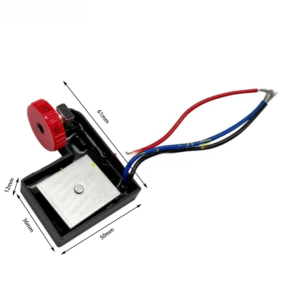 /Red /6 /Gear Adjustable Controller Switch For 180mm Polisher Machine ABS Metal Constant Power Tool Accessories