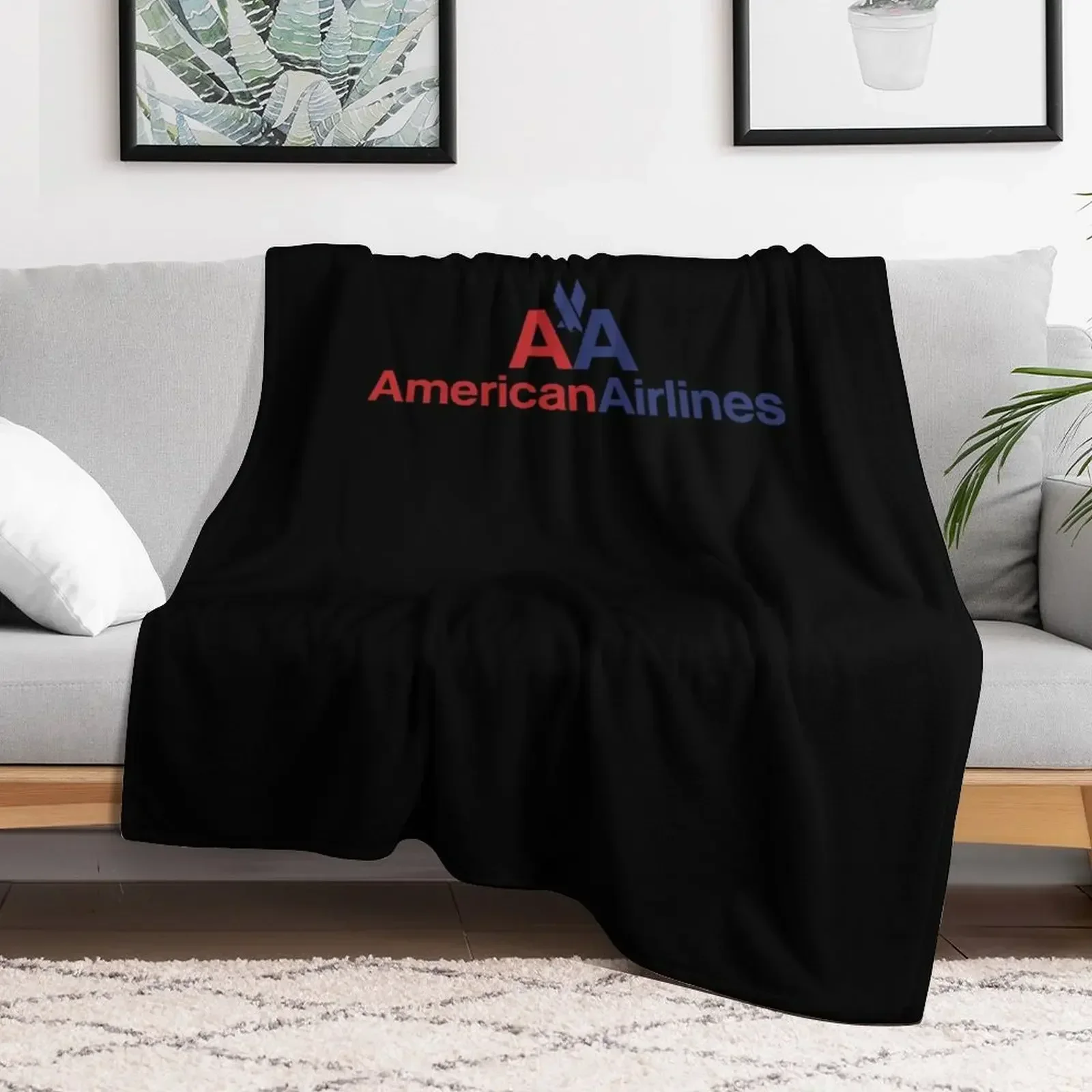 

American Airlines Throw Blanket Bed Fashionable Plaid Blankets