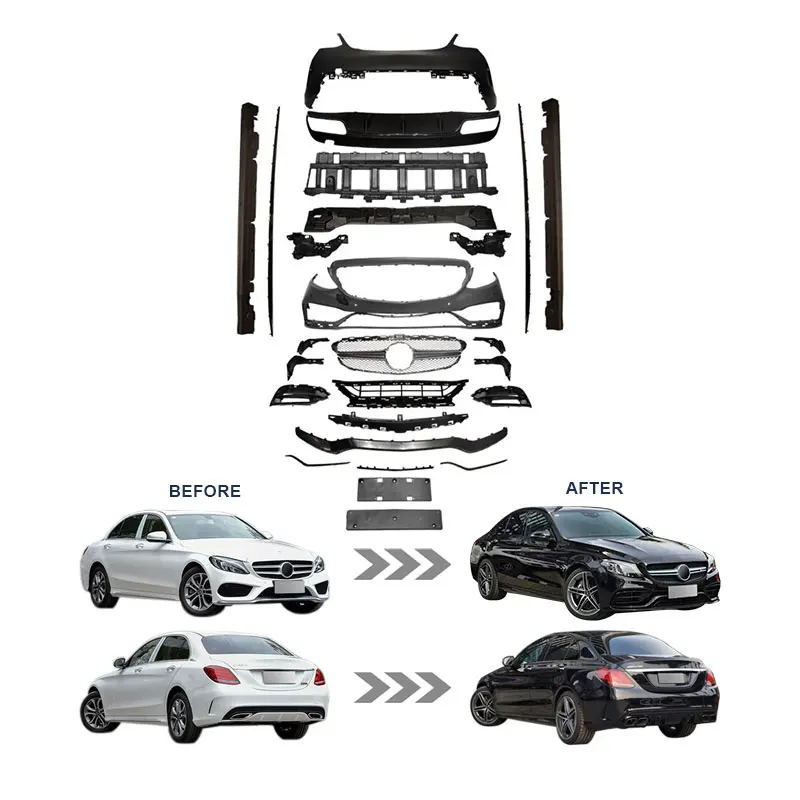 

GBT - auto tuning parts for w205 c63 Bodykit Modified facelift for w205 mercedes c class amg body kits w