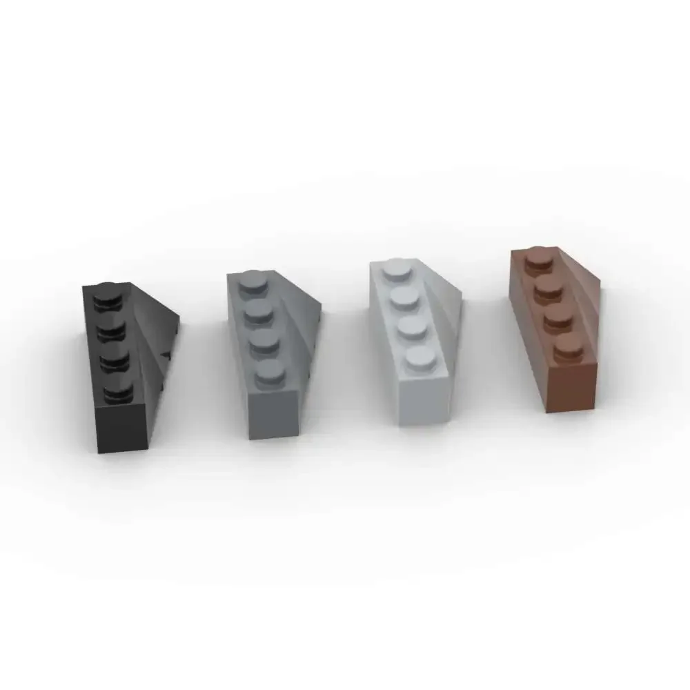 MOC 10PCS 43721 Wedge 4x2 Sloped Board Building Blocks Kit Left Connector Bricks Particle Puzzle DIY Toys Children Birthday Gift