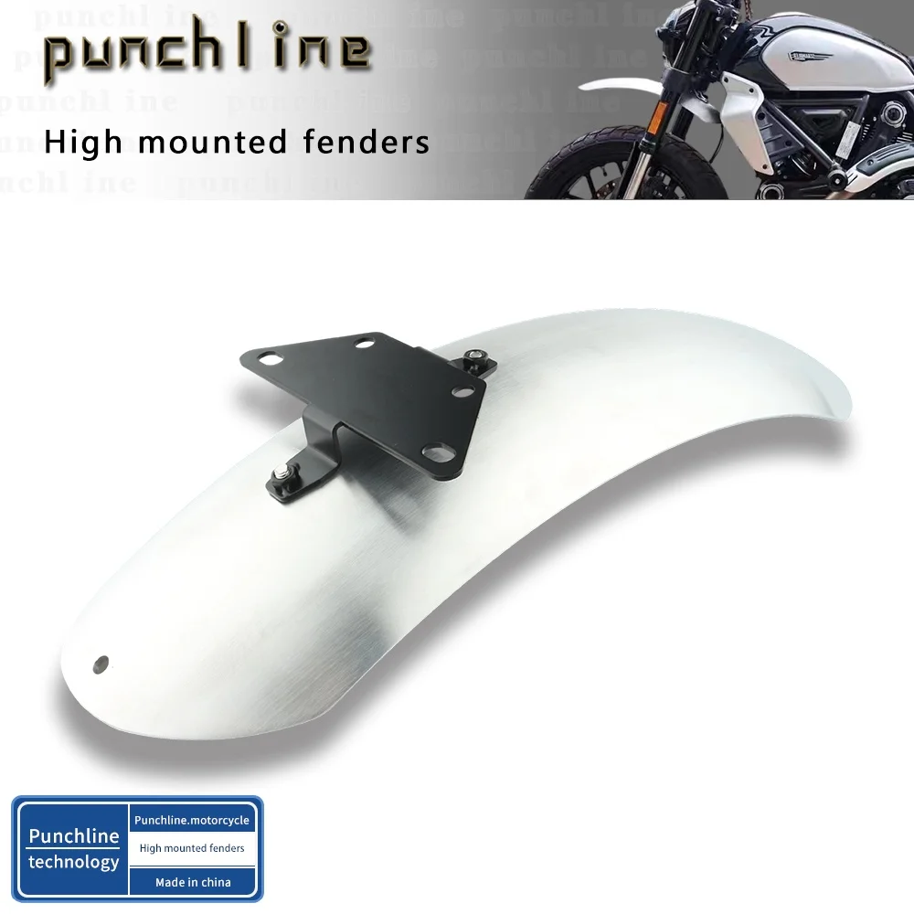 

Для Scrambler 800 Full Throttle Icon Dark Urban Motard 2015-2025 Высокопозиционное крыло переднего колеса, удлинитель брызговика, аксессуары