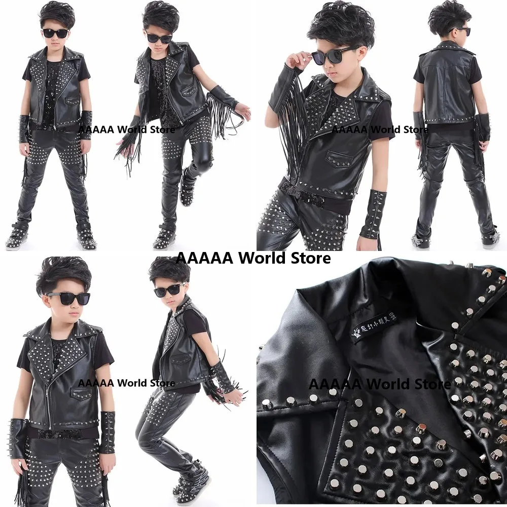 costume-de-danse-hip-hop-pour-garcons-ensemble-veste-et-pantalon-en-cuir-noir-cloute-vetements-de-scene