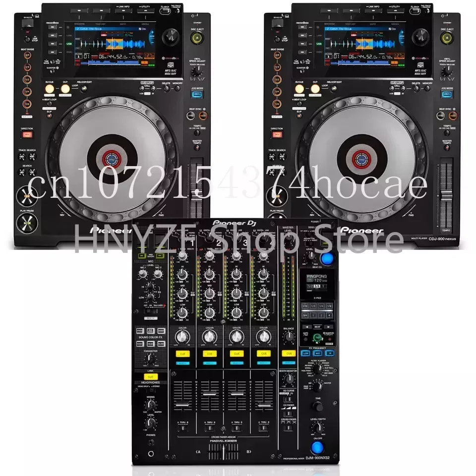 DJ Pioneros' high-quality mixing set, 2022, 2x for CDJ-3000 (PAR)+DJM-900 Nexus MK2 players, available in stock.