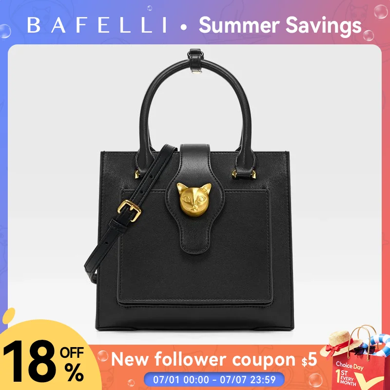 BAFELLI 2026 WOMEN\'S NEW HANDBAG CAT LUXURY LEATHER FASHION BUSINESS SHOULDER STYLISH CASUAL CROSSBODY FEMALE PURSE OFFICE LADY