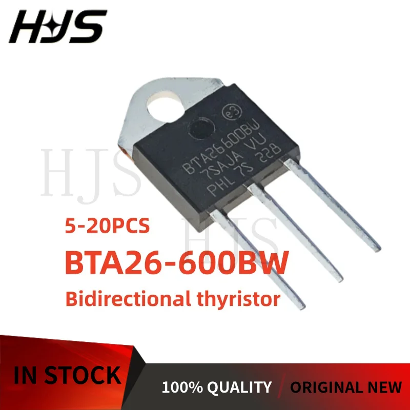 5~20PCS Brand New BTA26600BW BTA26-600BW BTA26 600BW BRG TO-3P Bidirectional thyristor