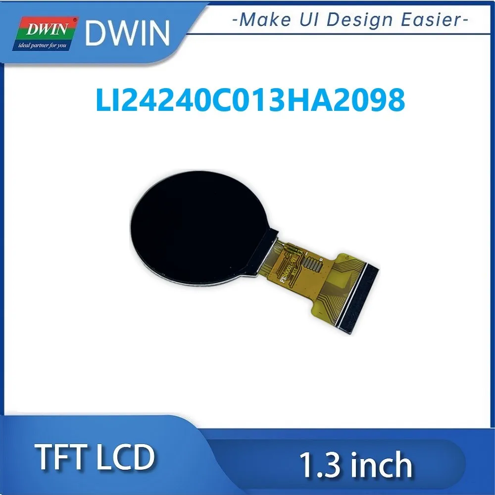 Dwin-Écran LCD TFT circulaire, technologie IPS, 1.3 pouces, 240x240, 200nit, RVB, 18 bits, GC9A01A, IC