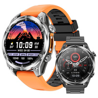 HD300 Smart Watch Amolde LED Flashlight Barometer Altitude Compass Bluetooth Call Men Outdoor Sport Fitness Tracker Smartwatch