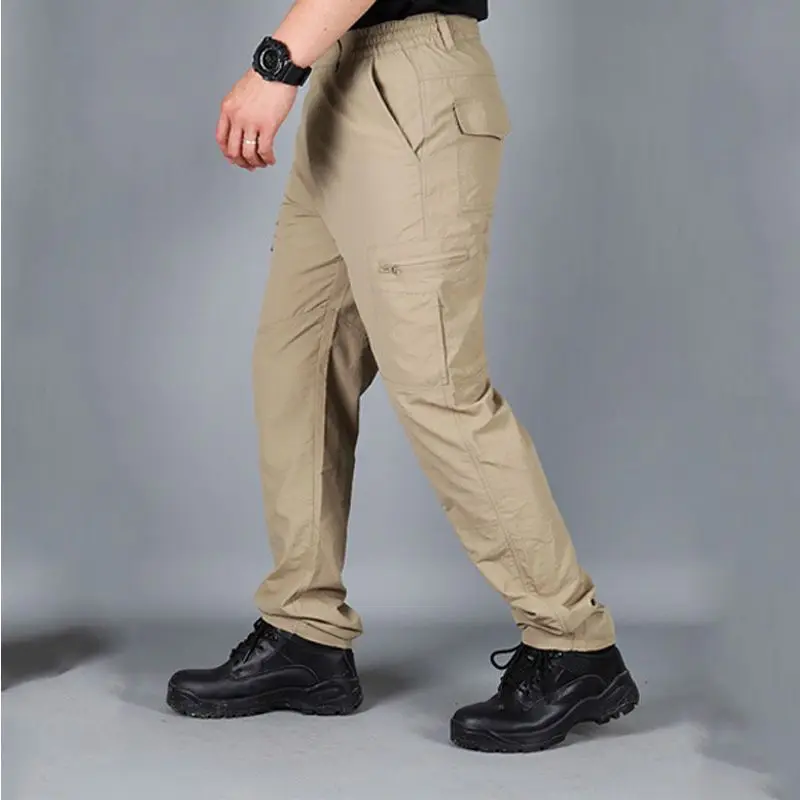 

Quick Drying Pants Waterproof Pants Loose Outdoor Mountaineering Multiple Pockets Loose Training Assault Pants Tactical Pants