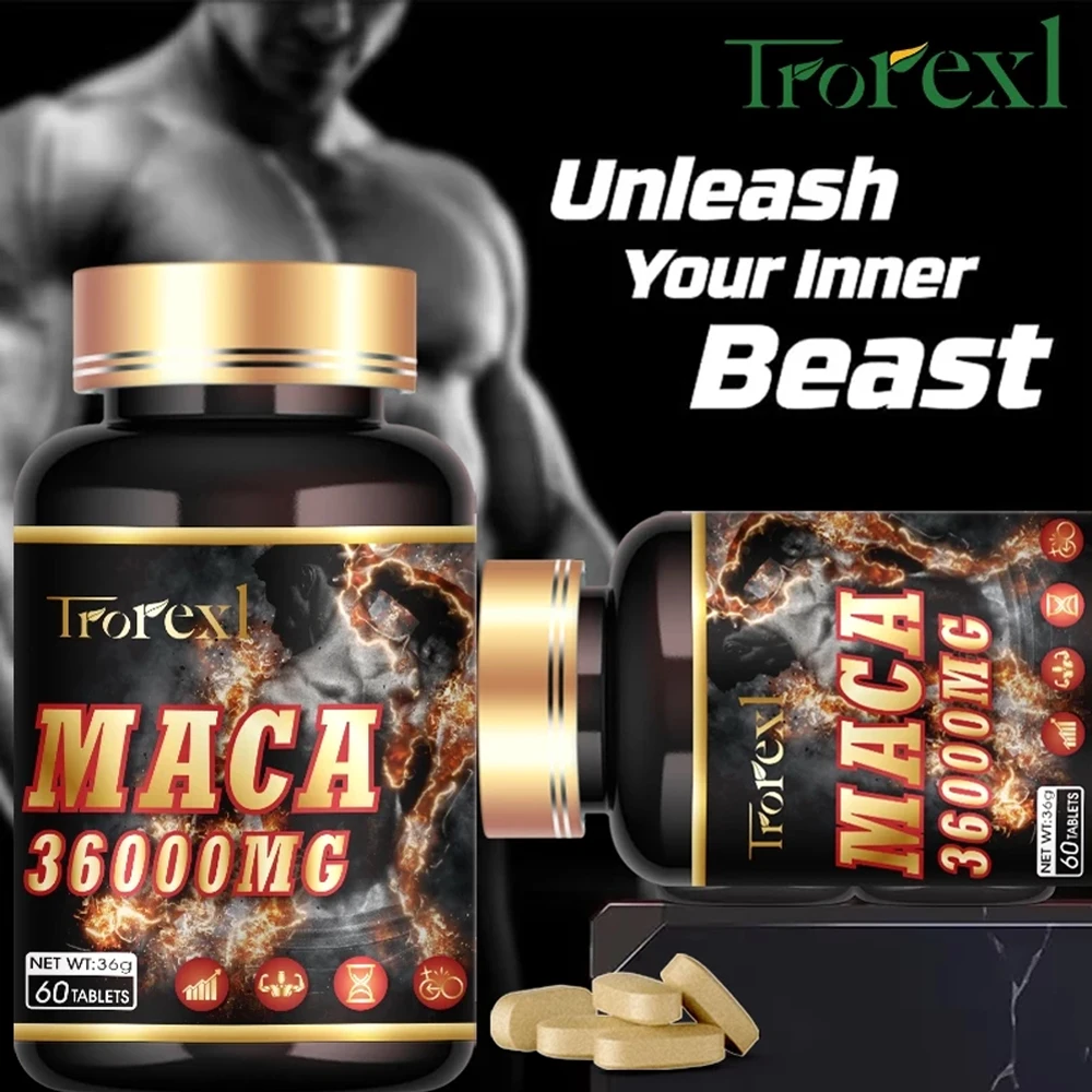 100% effective Trorexl Halal Natural Peruvian Black Maca Blood Enhancement and Cavernous Body Supplement for Men and WoThe grain