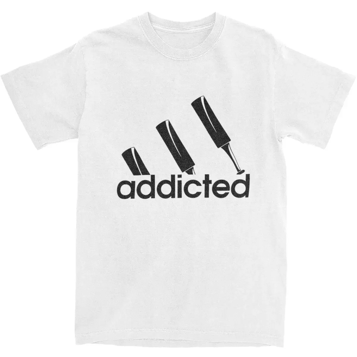 Cricket Sport Addicted T Shirts Merch Men Women's Cotton Novelty Cricket Fan Player Tees Short Sleeve Tops All Seasons