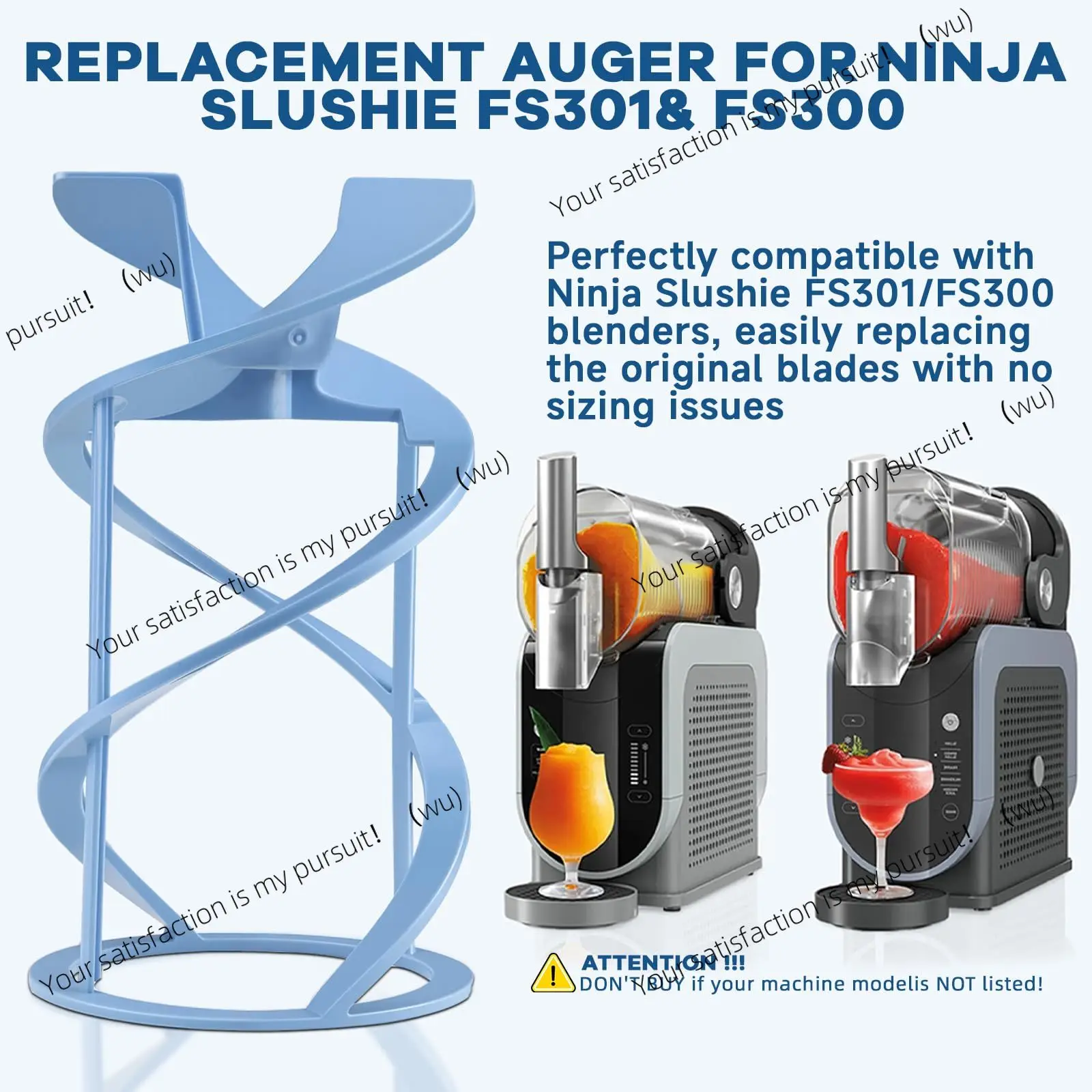 Replacement Spiral for Ninja Slushie FS301/FS300 Ice Drink Machine Replacement Parts