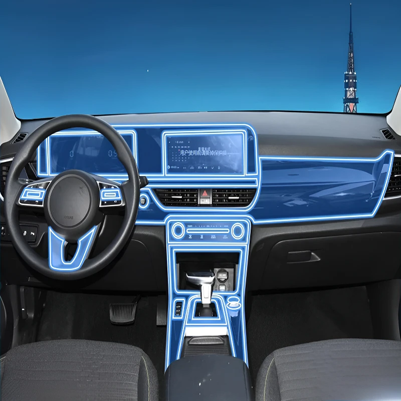 For Kia Seltos  2023-2026 Dashboard Multimedia Navigation Transparent Anti-Scratch Protection Film Modification