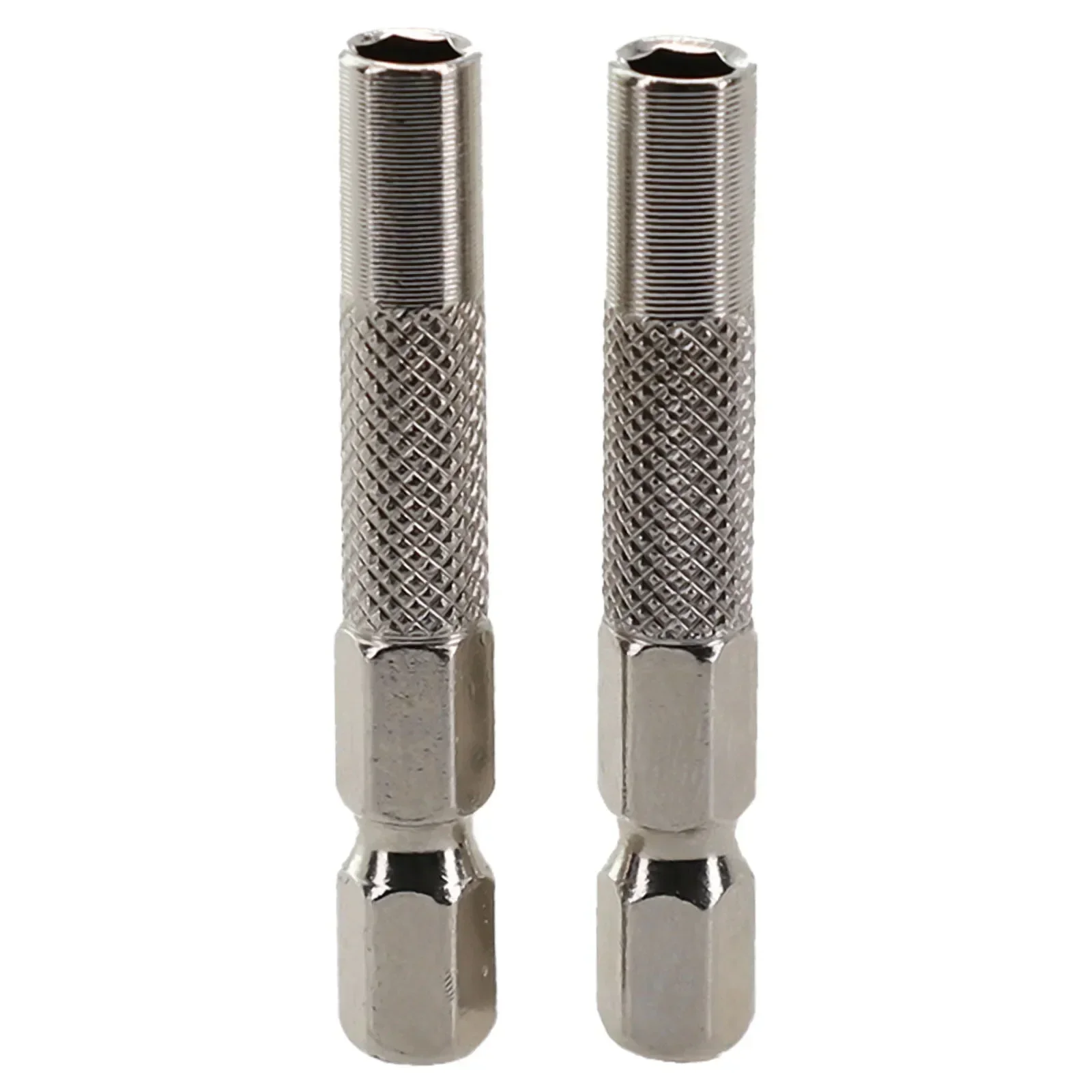 2 X Hex Shank 6.35 Mm Insert Bit Adapters To 4mm Electric Screwdriver Socket Holder Micro Bit Adapter Magnetic Holder Tools