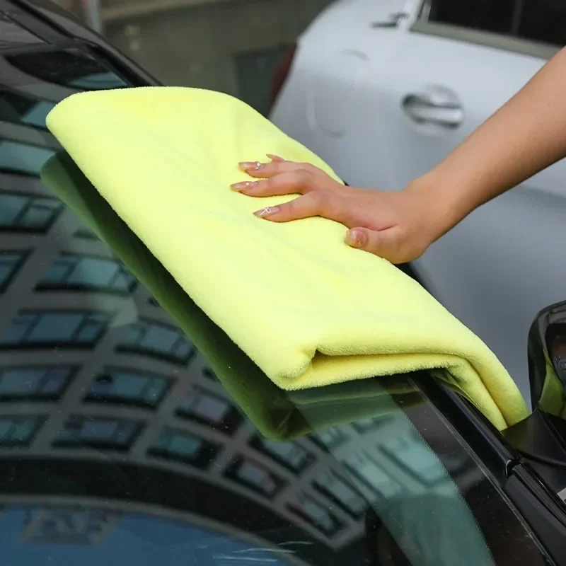 Super Large Size Double Sided Coral Velvet Car Washing Towel Microfibre Soft Cleaning Cloth Auto Clean Maintenance Beauty Tools