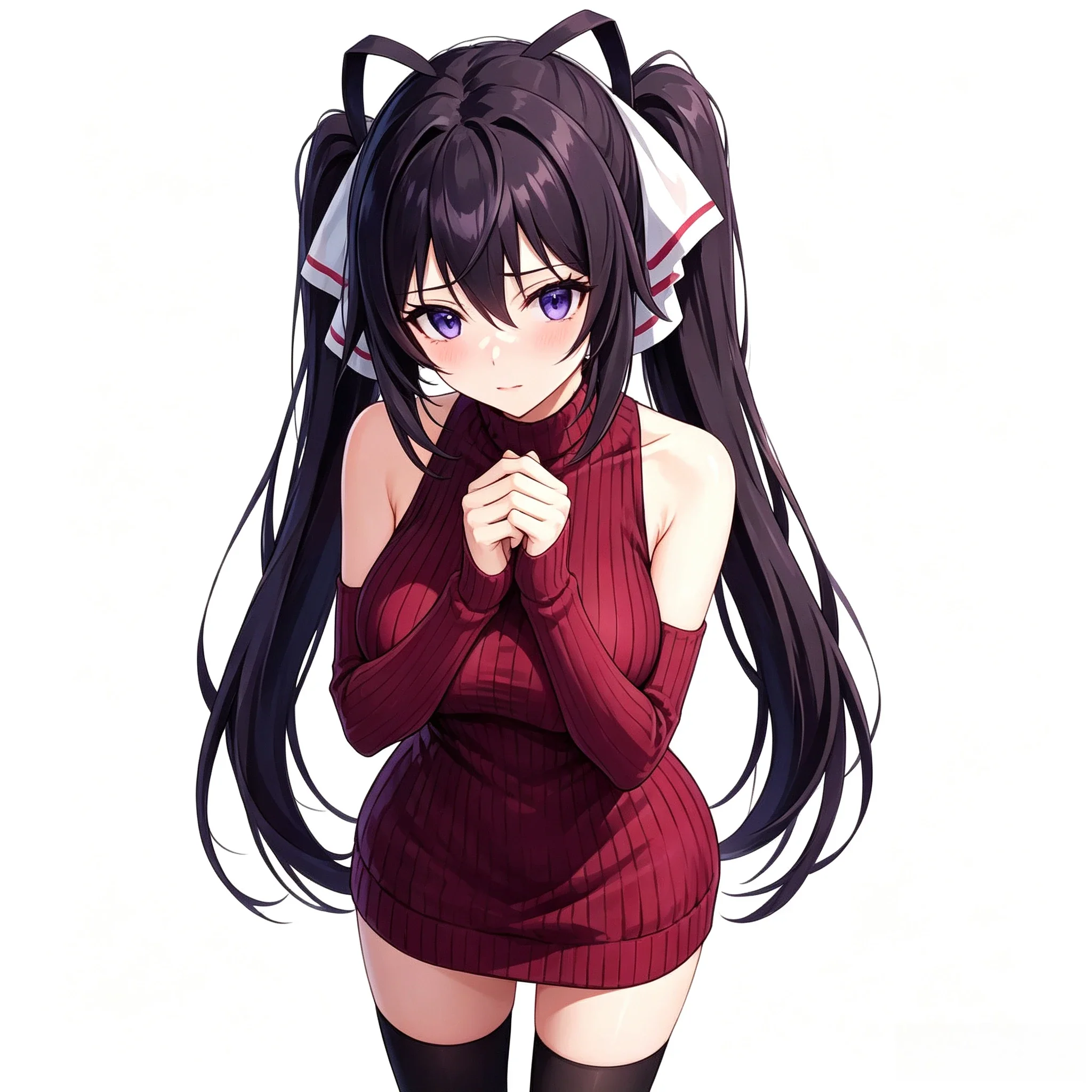 Adesivo de vinil com a imagem da personagem Houki Shinonono do anime Infinite Stratos, resistente às intempéries, para aplicar em carros, capacetes de