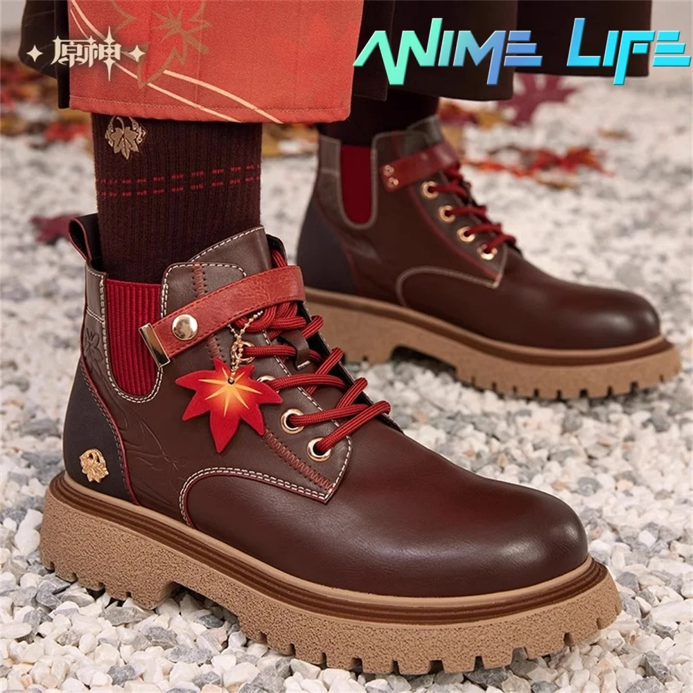 

Game Genshin Impact Kaedehara Kazuha Official Original Ankle Boot For Women Men Shoes Casual Cosplay Props Kids Gift Pre-order