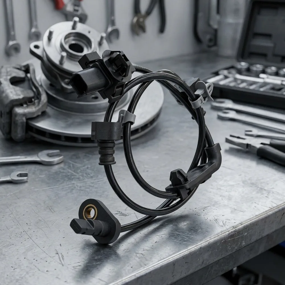 For Daily Driving Safety BLACK ABS Wheel Speed Sensor ABS Sensor Replacement Direct Replacement Easy Installation