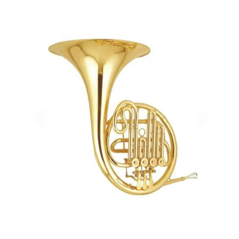 Hooqu Marching Band Instrumentos de latón Instrumento de bocina de una sola pieza Trompa francesa