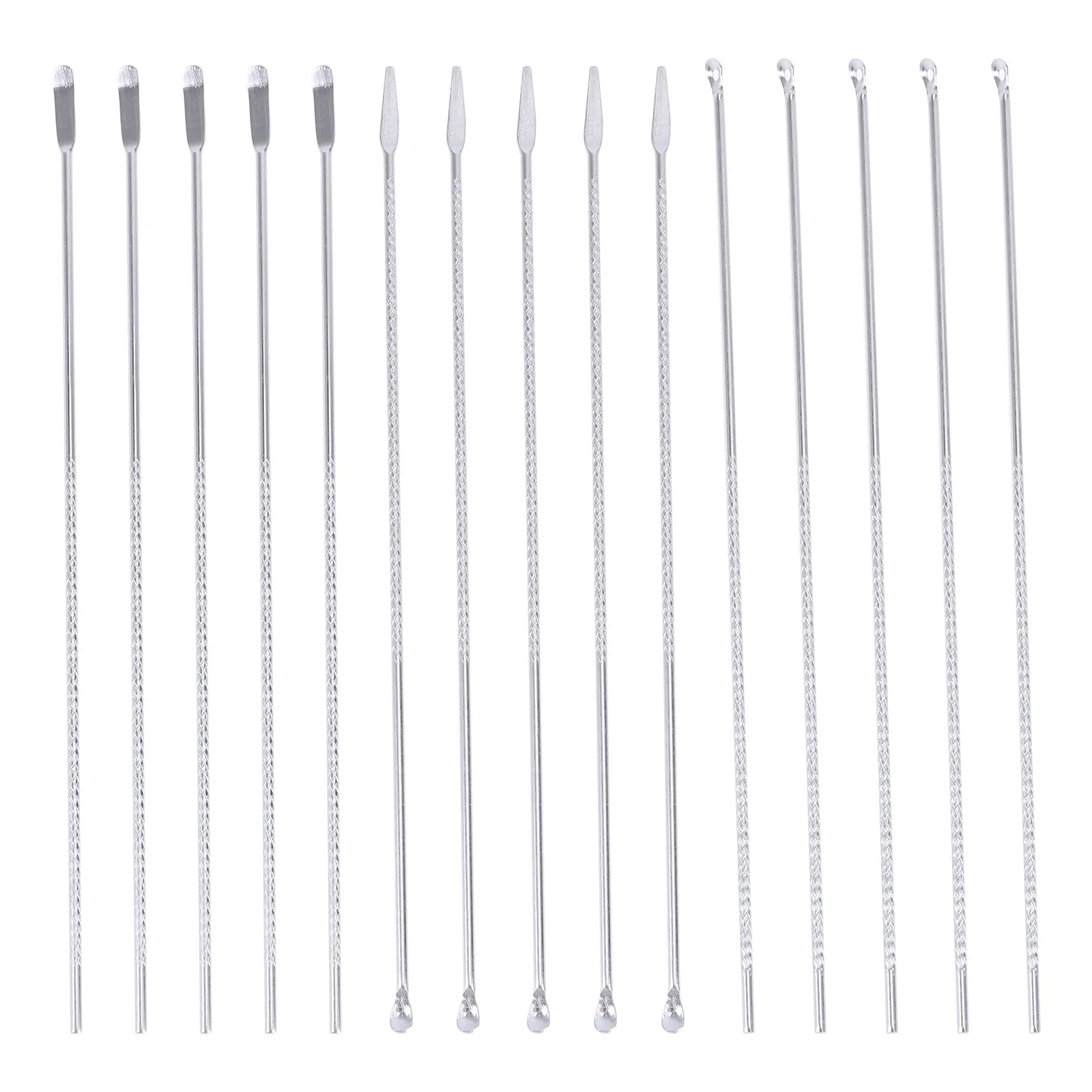 15Pcs Modern Stainless Earwax Cleaner Spoons Anti-Rust Ear Cleaning Tools for Safe Itch Relief and Gentle Ear Canal Care
