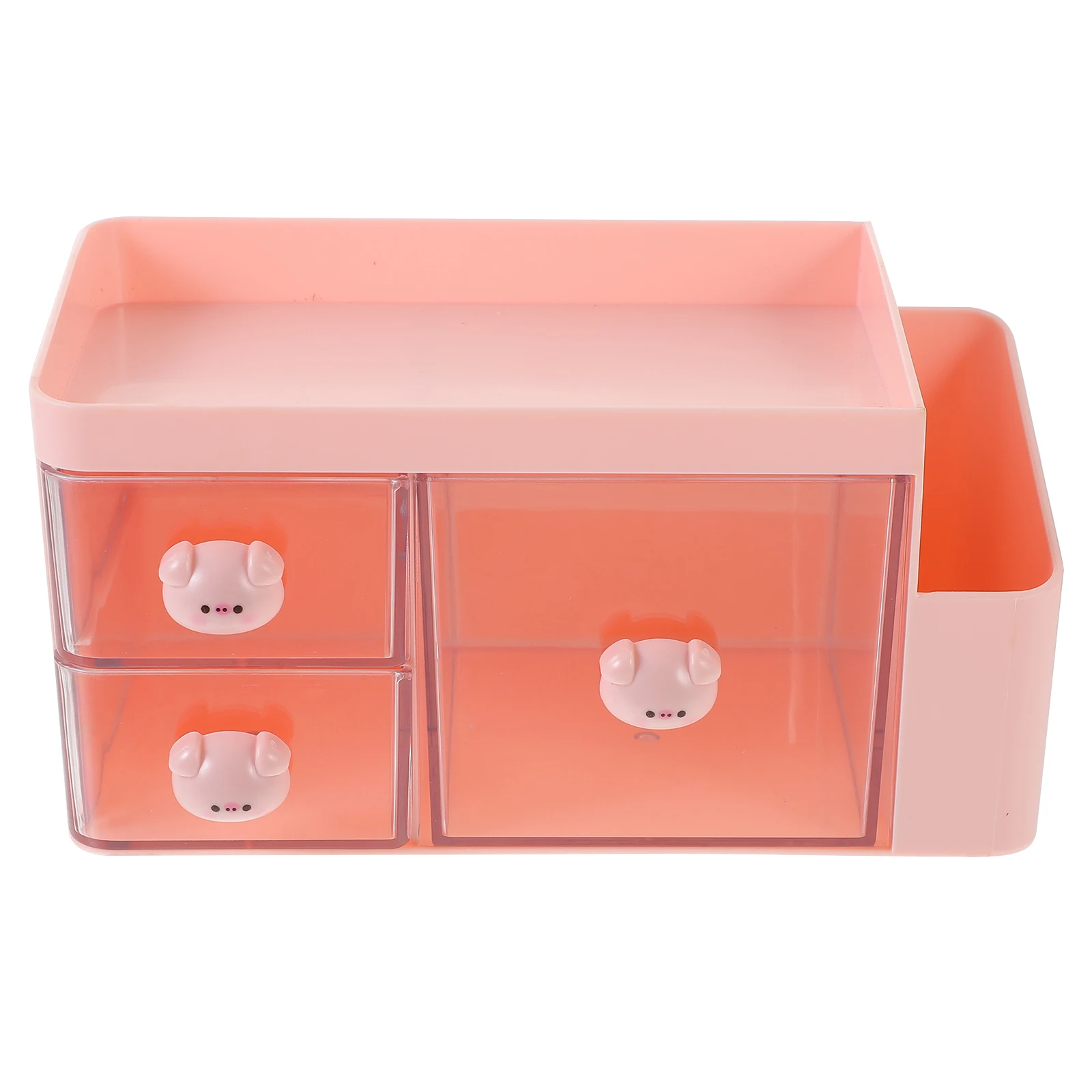 Functional Stationery Storage Box Desk Organizer Study Drawer Clear Organization Student