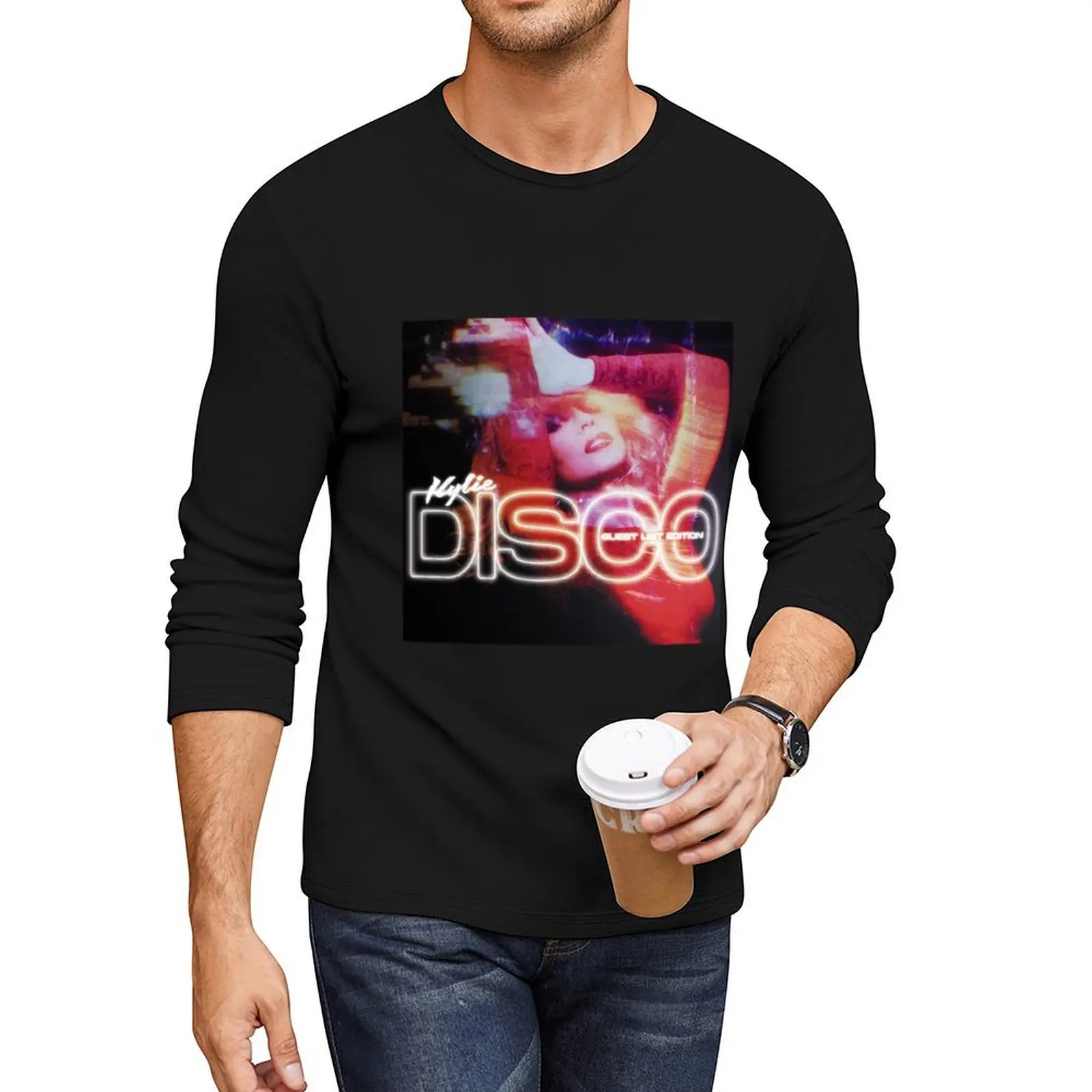 DISCO Guest List Long T-Shirt heavyweight t shirts Aesthetic clothing vintage clothes plain white t shirts men