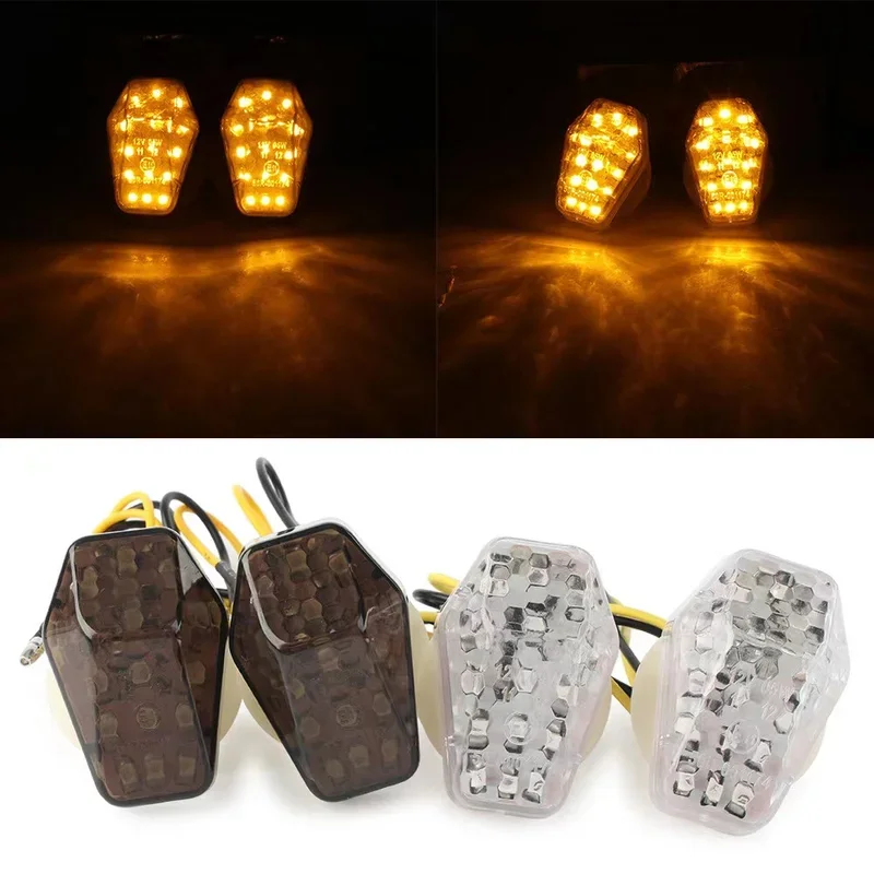 

2PCs turn signal lights indicator lamps blinker led for Suzuki GSXR 600 750 1000 Sv 650/650 s 1000/1000s bandit