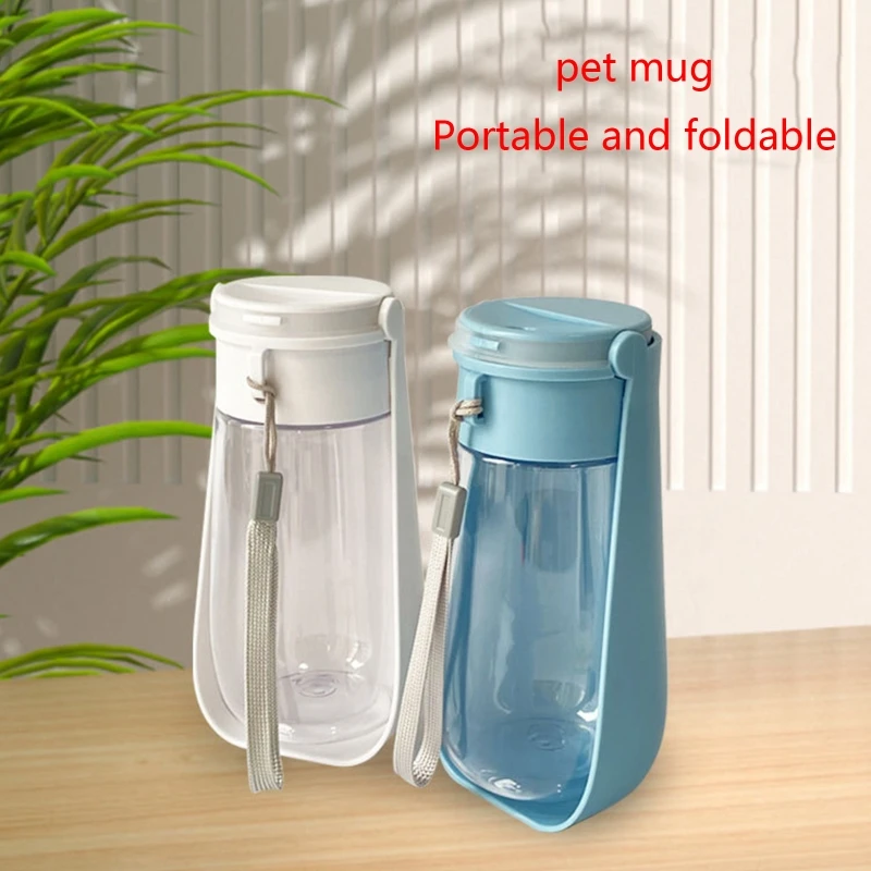 Portable Dog Water Bottle 450ml Dog Walking Travel Bottle Puppy Water Leak Proof Dog Water Drink Bottle