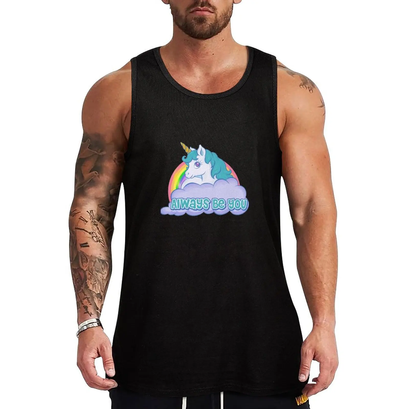 

always be you unicorn Dwayne Johnson Bob Stone central intelligence movie Tank Top Classic Fit Undershirt Everyday Wear