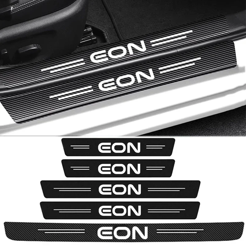 Car Door Threshold Stickers Decals For Hyundai EON Anti Scratch Protective Film Rear Trunk Bumper Strips Guard Pedal Decoration