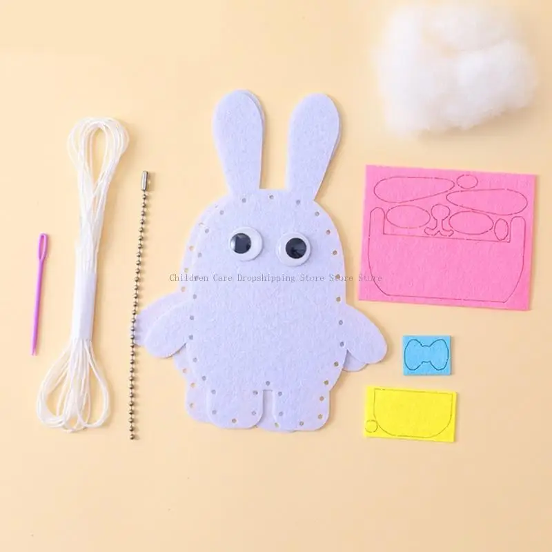 Bildungsfaser -Baumwollhandwerk für Kinder Kreatives Bag Design Aktivität mit sicheren nicht verwobenen Baumwolle