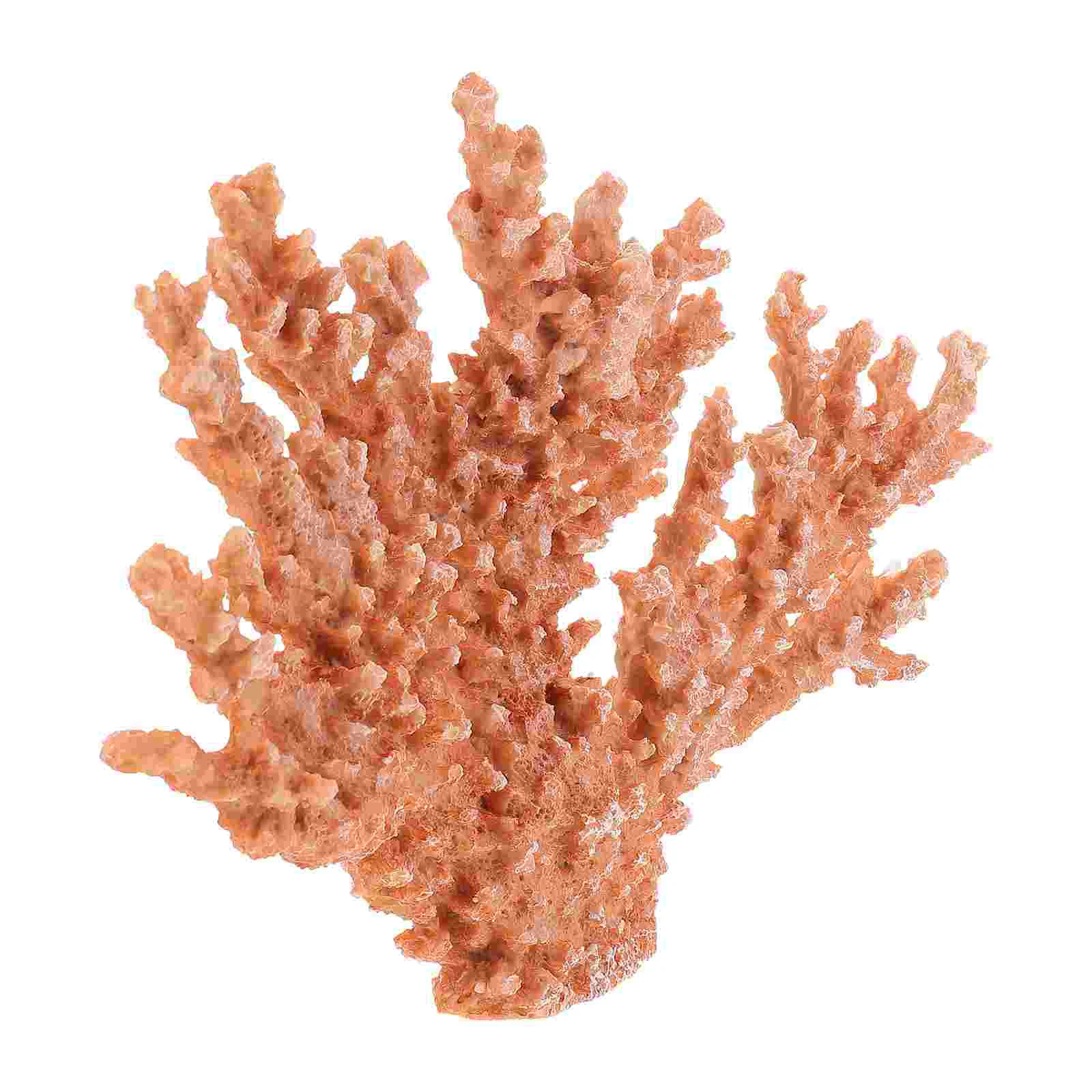 Statue Coral Ornaments House Plants Coastal Decor for Home Decorative Sculpture Resin Light Decorations Supply