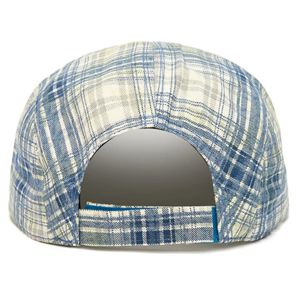 HT5122 Neue Frühling-Sommer Faltbare Baseballkappe für Herren und Damen Karierte Snapback-Kappe mit Rollrand Unisex Weiche Verstellbare Hip-Hop-Kappe – Detail 7