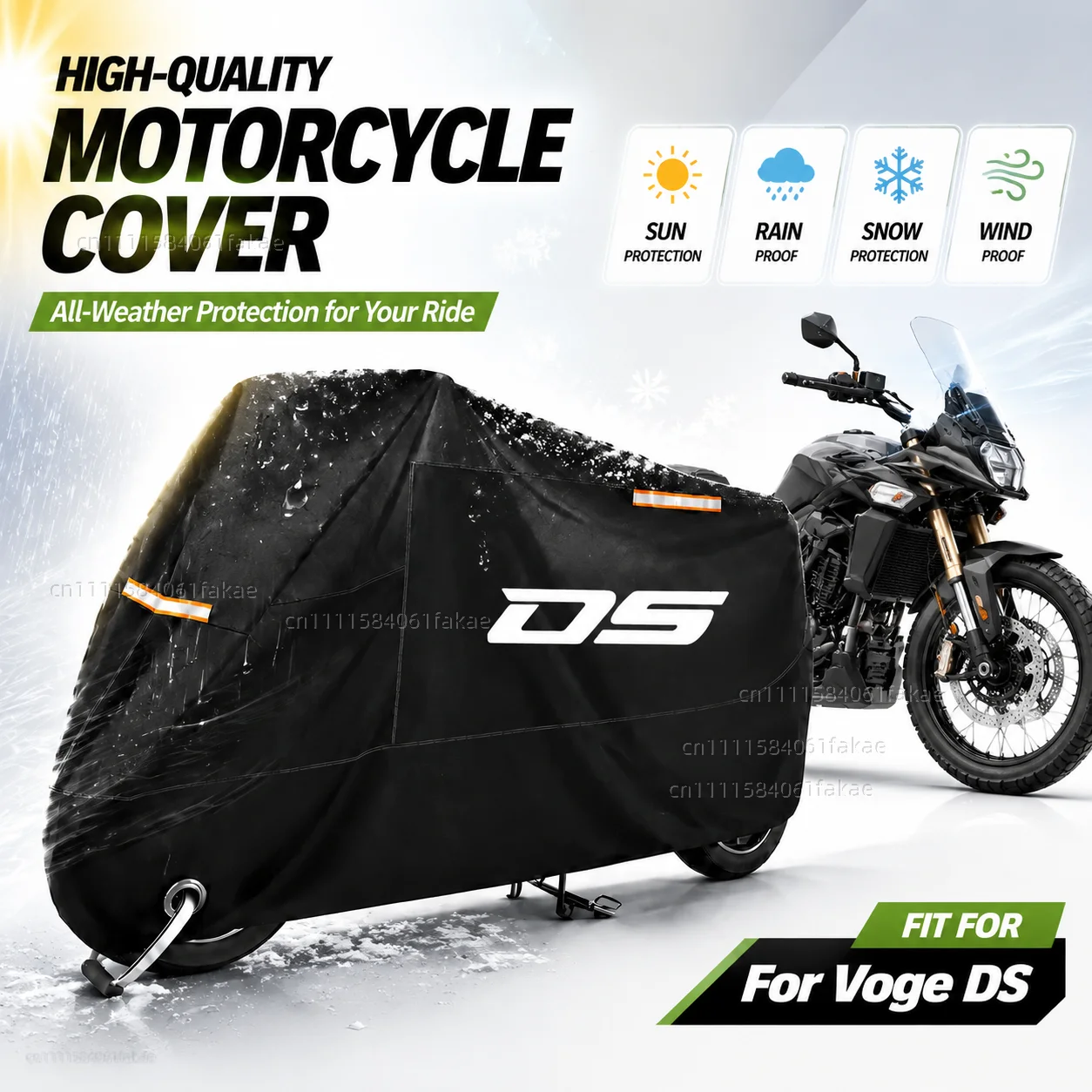 

Motorcycle Cover Waterproof Outdoor All Season Dustproof UV Protective Moto Scooter Rain Cover For Voge DSX DS800X DSX900 525DSX