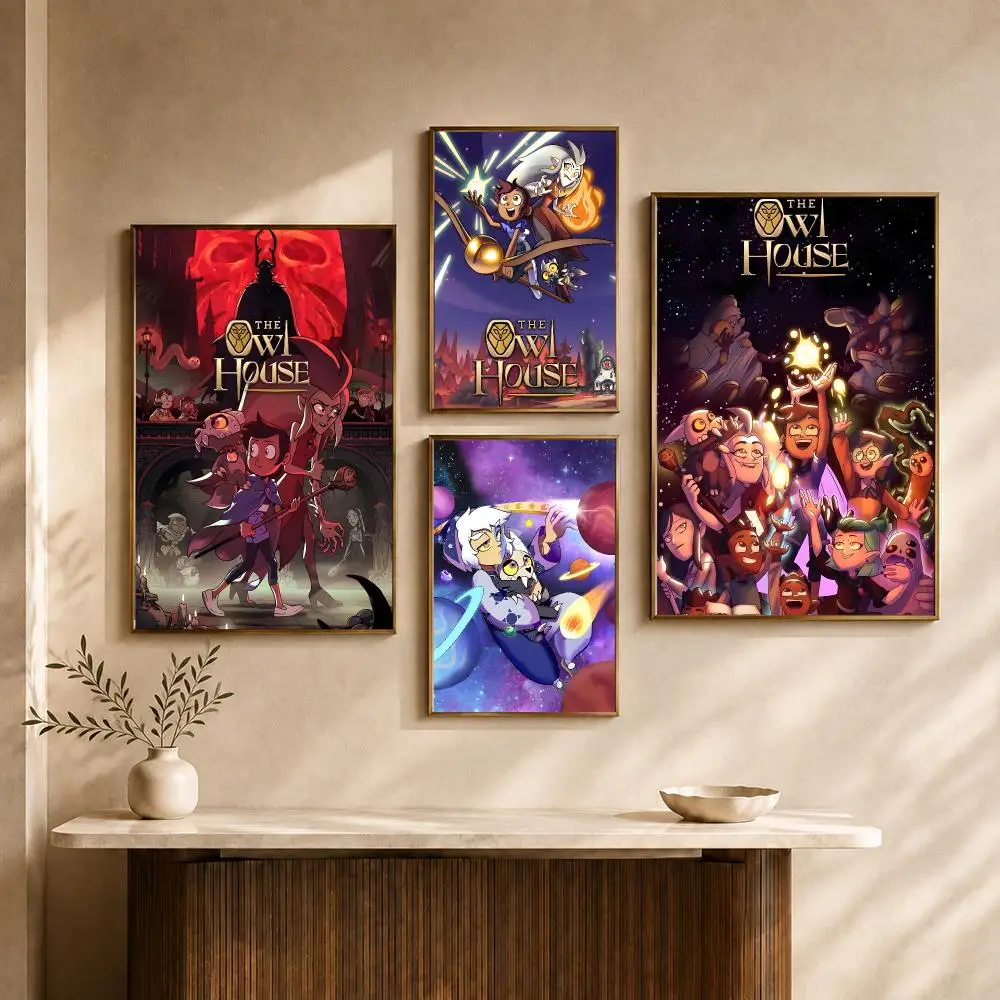 Animation The Owl House Luz Amity Magic Poster PP Decorative Poster Water-Resistant Print Apartment Dorm Office Cafe Gift