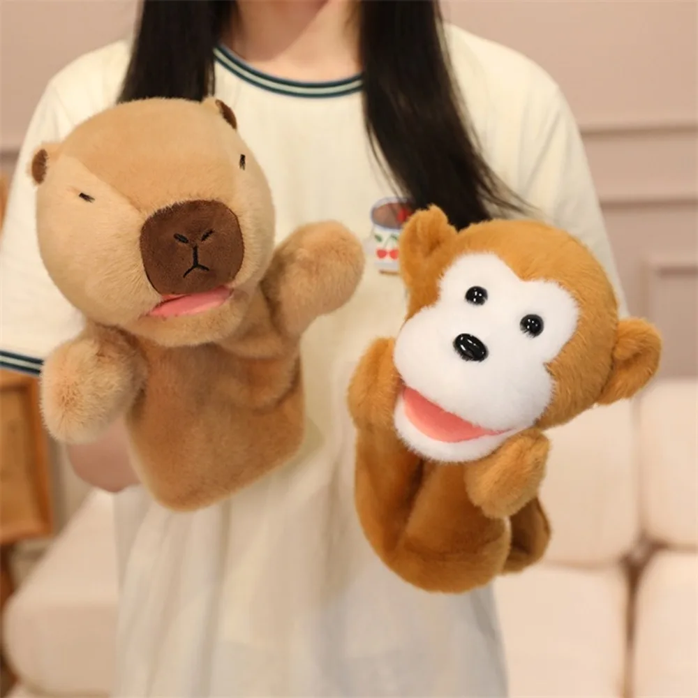 

Soft Stuffed Toy Animal Hand Puppet Cute Animals Lion Elephant Monkey Storytelling Puppet Kawaii Dolls Plush Animals