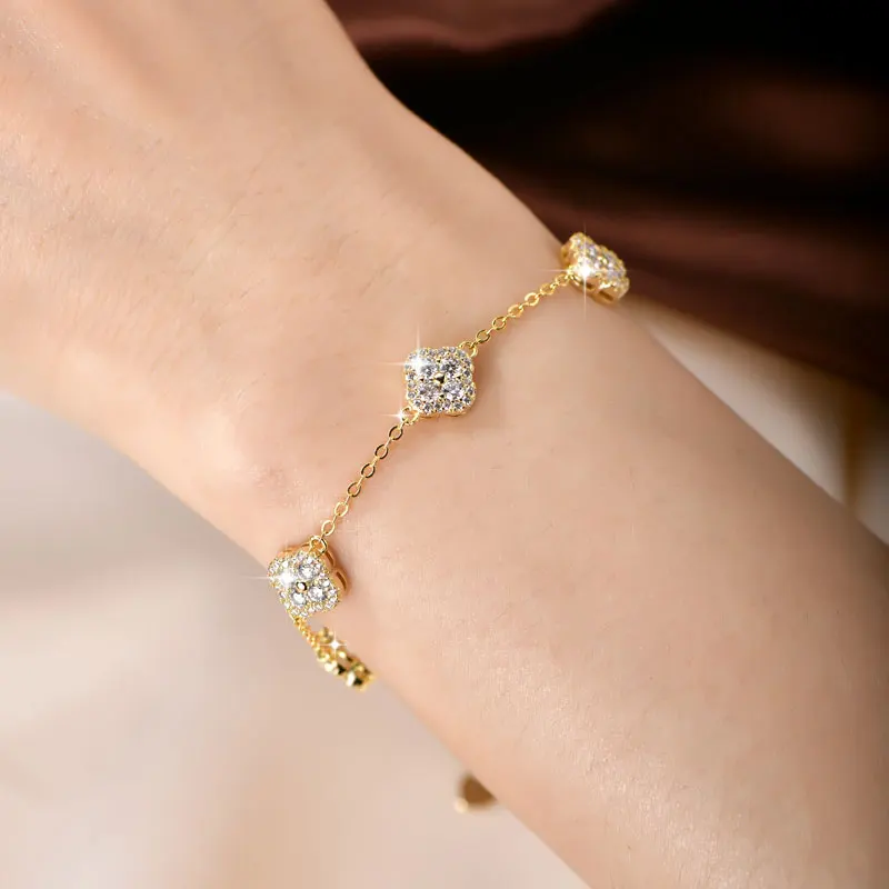 2026 Ehhai Zertifiziertes VVS1 D-Farben Moissanit-Armband mit Rundschliff für Damen, 14k Goldgefüllte Ketten für Hochzeit, Edles Schmuckgeschenk – Detail 15