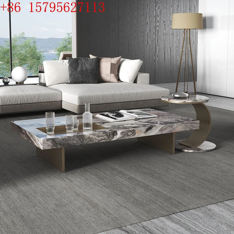 

Итальянская минималистичная вилла: комбинация тумбы под телевизор и мебели для гостиной из каменных плит премиум-класса