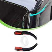 Roof Top Rain Gutter Extensions Hardtop Rainwater Diversion Channel Guard for Jeep Wrangler JK 2007-2017 2/4 Doors Car Accessory