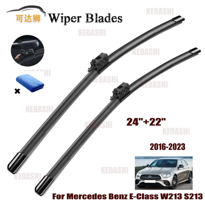 

For Mercedes Benz E-Class S213 W213 Front Rear Wiper Blades Soft Rubber Windshield Windscreen Brushes Cleaning Car Accessorie
