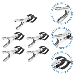 5 Pcs Sax Spacer Clips Indentation for Wind Instruments Saxophone Repairing Supply Component Accessories Black Supplies