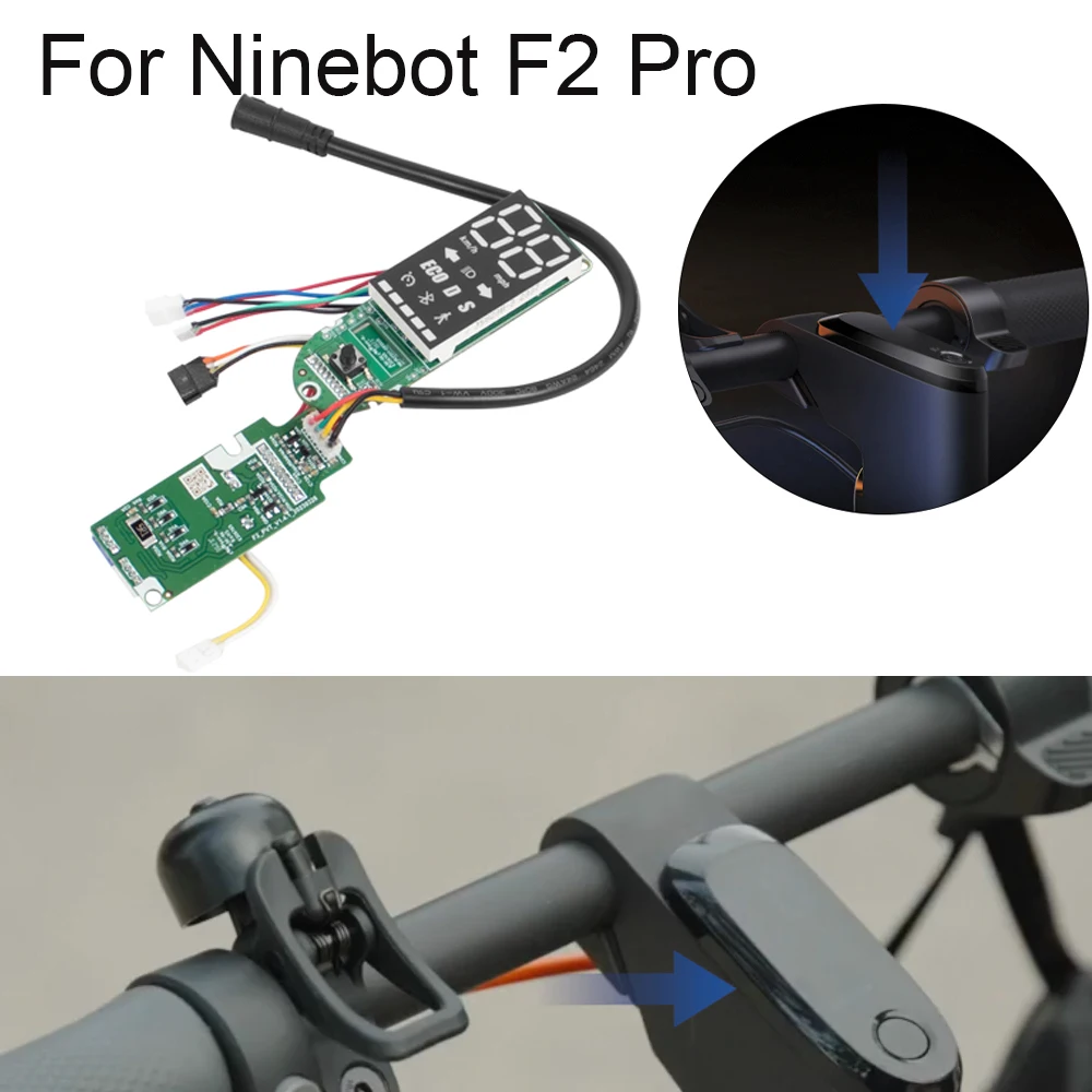 

E-Scooter Original Bluetooth Dashboard Display Waterproof Replacement Electric Scooter Display Circuit Board for Ninebot F2 Pro