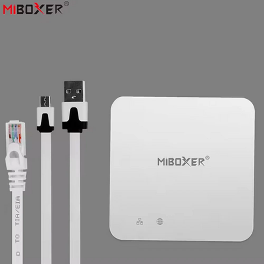 New Miboxer WL-Box2 Wifi LED Controller 2.4GHz Gateway DC5V System Wireless APP Control for Led Strip Light Compatible with APP