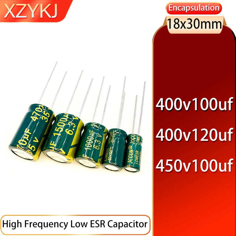 

18X30 400v100uf 400v120uf 450v100uf 2PCS High frequency low resistance capacitor