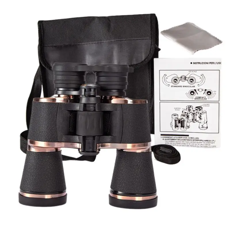 High Powered Binoculars Waterproof Outdoor Binoculars Telescope Large Eyepiece High Powered Spyglass With Carrying Case For Bird