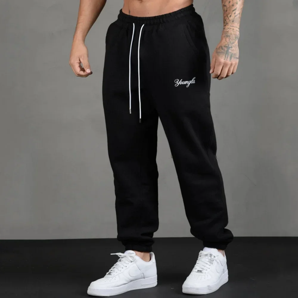 2024 NEW Embroidery sports long pants Men Fitness Sweatpants Gym Running Training Pants men Jogger cotton Trousers sportswear