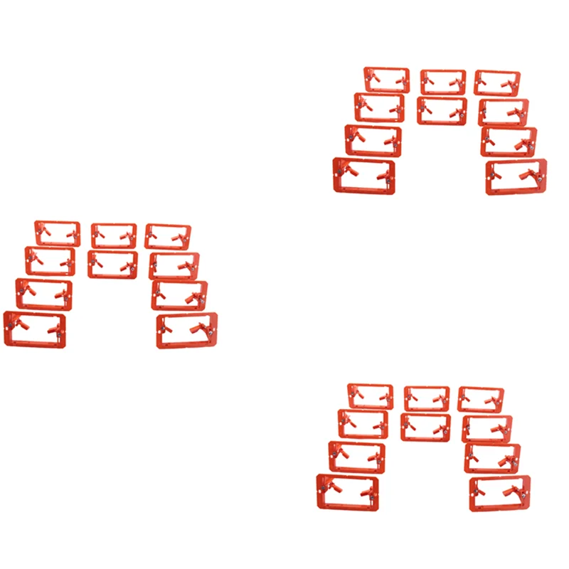 

AA19 Low Voltage Mounting Bracket 1 Gang Multipurpose Drywall Mounting Wall Plate Bracket - (Single Gang, 30 Pack)