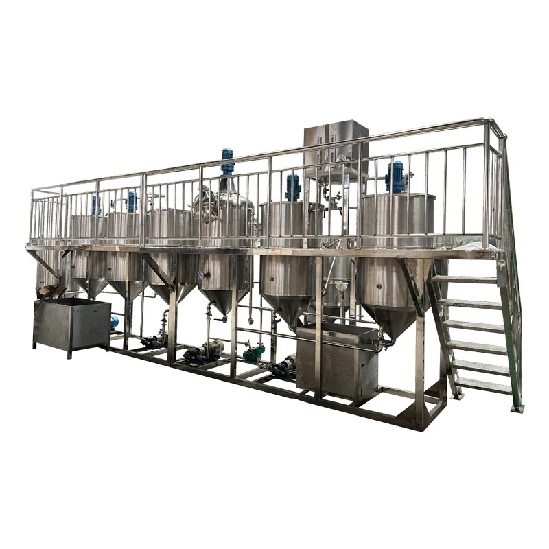 Crude oil production line cottonseed peanut olive oil refining machine full set