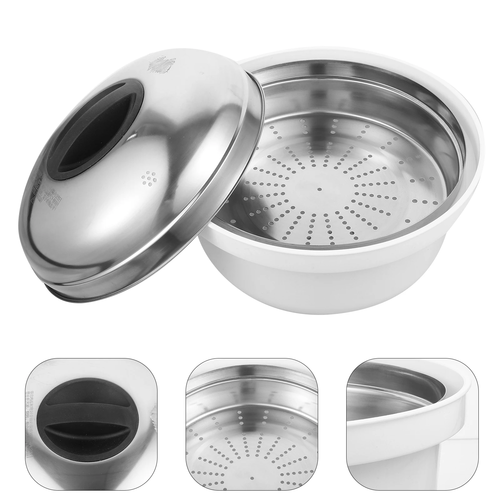 

Microwave Set For Vegetables Dumplings Buns Rice Steaming Tool Kitchen Cookware Household Food Steamer With Lid Healthy