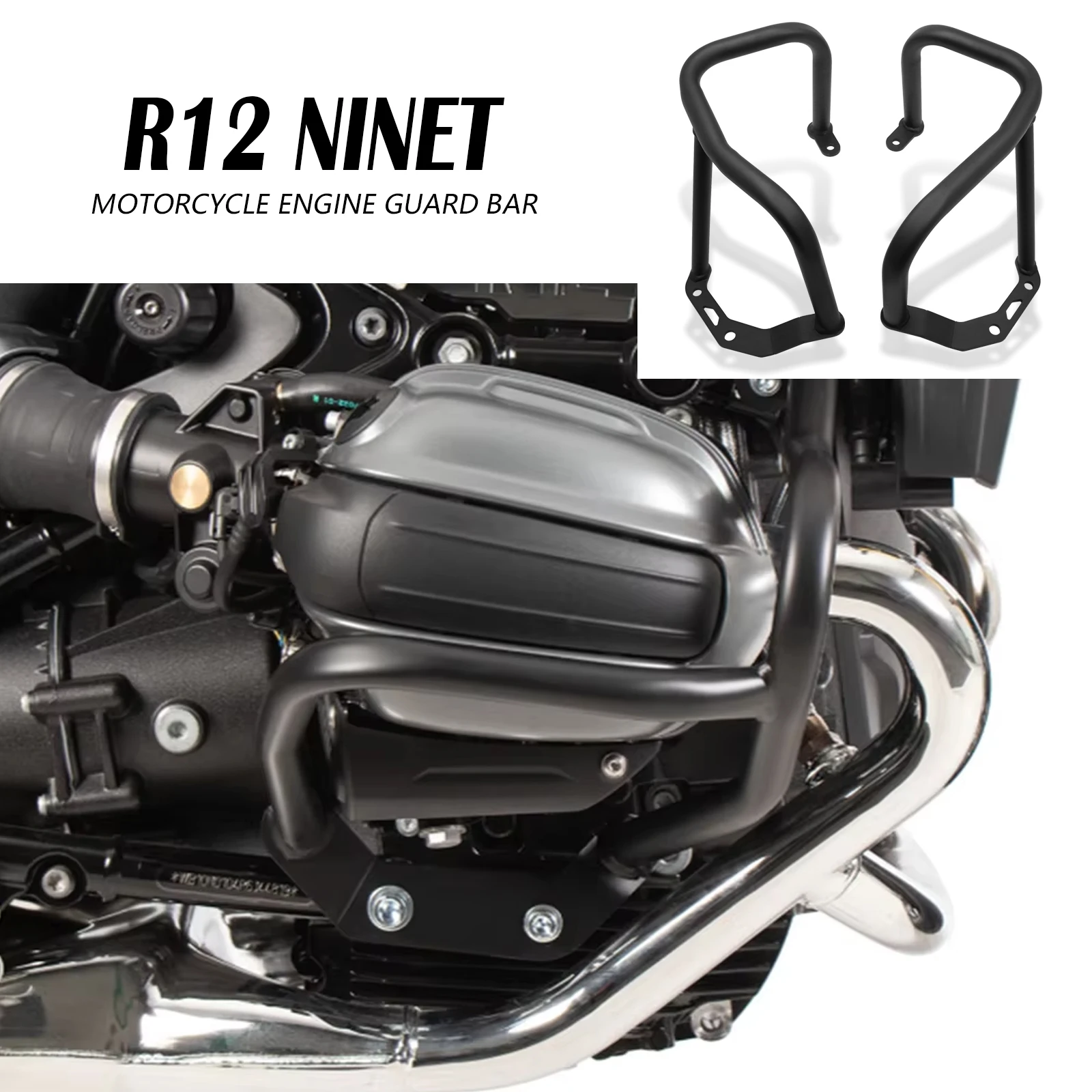 

New Motorcycle Front Lower Crash Bar Engine Guard Protection Bumper For BMW R12 nineT R12S R12GS R12 2024 2025