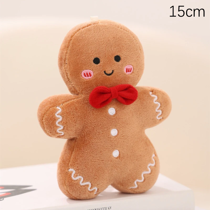 

Christmas Ginger Bread Plush Dolls Christmas House Decor Cushion Xmas Tree Party Decor Doll Cute Plush Cushion Party Decor Gifts